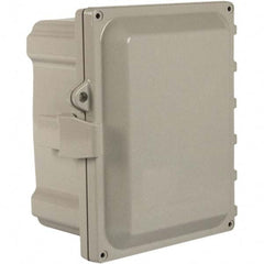 Wiegmann - NEMA 4X Polycarbonate Standard Enclosure with Continuous Hinge Cover - Americas Industrial Supply