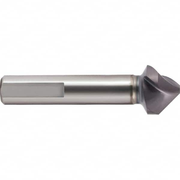 Guhring - 10mm Head Diam, 6mm Shank Diam, 3-Flute 90° Cobalt Countersink - Americas Industrial Supply