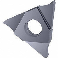 Grooving Insert: GE 30504, Solid Carbide TiCN Finish, Neutral, 0.85 mm Cutting Width, 1.5 mm Max Depth
