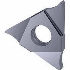 Grooving Insert: GE 30504, Solid Carbide TiCN Finish, Neutral, 2.5 mm Cutting Width, 5 mm Max Depth