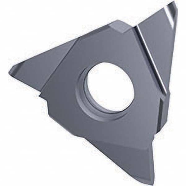 Grooving Insert: GE 30504, Solid Carbide TiCN Finish, Neutral, 1 mm Cutting Width, 3 mm Max Depth