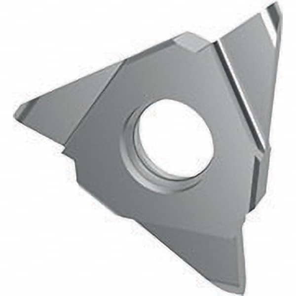 Grooving Insert: GE 30504, Solid Carbide Uncoated, Neutral, 2.2 mm Cutting Width, 5 mm Max Depth