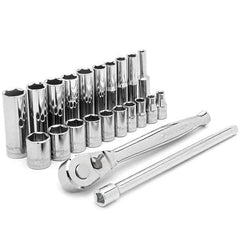 Crescent - Socket Sets Measurement Type: Metric Drive Size: 1/4 - Americas Industrial Supply