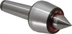 Rohm - MT5 Taper Shank, 3.543" Head Diam 2,000 Lb Capacity Live Center - 3,000 Max RPM, 2.764" Head Length, 1.5748" Point Diam, 1.988" Point Len, 4,400 Lb Max Workpc, 10.177" OAL, Standard Point - Americas Industrial Supply