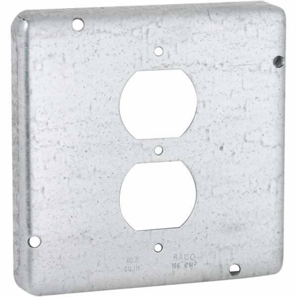 Hubbell-Raco - Steel Electrical Box Cover - Americas Industrial Supply