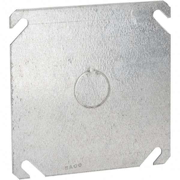 Hubbell-Raco - Steel Electrical Box Flat Cover - Americas Industrial Supply