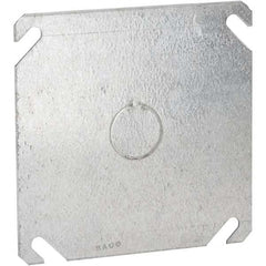 Hubbell-Raco - Steel Electrical Box Flat Cover - Americas Industrial Supply