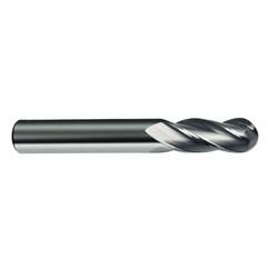 7/64" Dia. - 1-1/2" OAL - 30 Helix Bright CBD Ball Nose EM - - Americas Industrial Supply