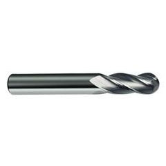 7/32" Dia. - 2-1/2" OAL - 30 Helix Bright CBD Ball Nose EM - 4 FL - Americas Industrial Supply