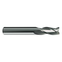 1/4 Dia. x 2-1/2 Overall Length 3-Flute Square End Solid Carbide SE End Mill-Round Shank-Center Cut-Uncoated - Americas Industrial Supply
