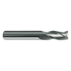 1/4 Dia. x 2-1/2 Overall Length 3-Flute Square End Solid Carbide SE End Mill-Round Shank-Center Cut-Uncoated - Americas Industrial Supply