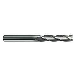1/4 Dia. x 4 Overall Length 3-Flute Square End Solid Carbide SE End Mill-Round Shank-Center Cut-Uncoated - Americas Industrial Supply