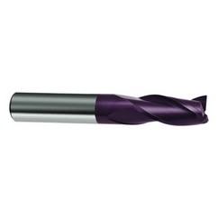 1/2 Dia. x 3 Overall Length 3-Flute Square End Solid Carbide SE End Mill-Round Shank-Center Cut-Firex - Americas Industrial Supply