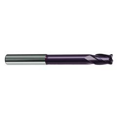 1/8" Dia. - 2-1/2" OAL - 2 FL 30 Helix Firex Carbide Ball Nose End Mill - Americas Industrial Supply