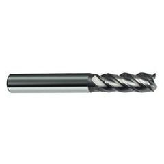 12mm Dia. - 83mm OAL - 4 FL Variable Helix Bright Carbide End Mill - Americas Industrial Supply
