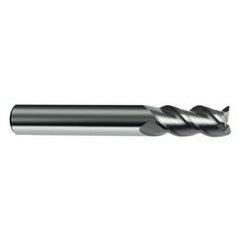 7mm Dia. - 60mm OAL - 45° Helix Bright Carbide End Mill - 3 FL - 3 FL - Americas Industrial Supply