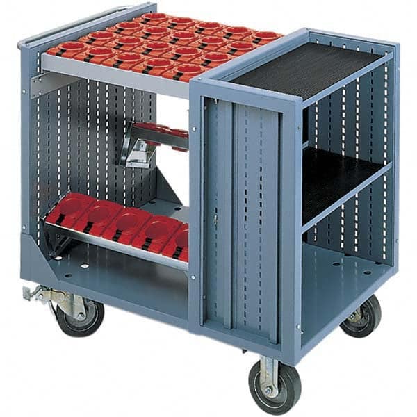 LISTA - CNC Storage Carts Style: CNC Tool Cart with Tool Carrier Taper Size: HSK 100A - Americas Industrial Supply