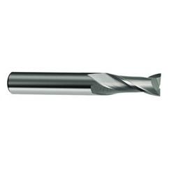8.5mm Dia. x 67mm Overall Length 2-Flute Square End Solid Carbide SE End Mill-Round Shank-Center Cut-Uncoated - Americas Industrial Supply