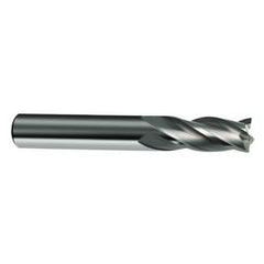 4.5mm Dia. x 50mm Overall Length 4-Flute Square End Solid Carbide SE End Mill-Round Shank-Center Cut-Uncoated - Americas Industrial Supply