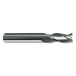 13mm Dia. x 83mm Overall Length 3-Flute Square End Solid Carbide SE End Mill-Round Shank-Center Cut-Firex - Americas Industrial Supply