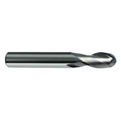 1/4" Dia. - 2-1/2" OAL - 30 Helix Bright CBD Ball Nose EM - 2 FL - Americas Industrial Supply