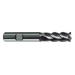 8mm Dia. - 63mm OAL - 4 FL Variable Helix Bright Carbide End Mill - Americas Industrial Supply