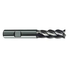 8mm Dia. - 63mm OAL - 4 FL Variable Helix Bright Carbide End Mill - Americas Industrial Supply