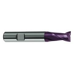 3/8 Dia. x 2-1/2 Overall Length 2-Flute Square End Solid Carbide SE End Mill-Round Shank-Center Cut-Firex - Americas Industrial Supply
