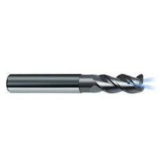 10mm Dia. - 72mm OAL - 45° Helix Bright Carbide End Mill - 3 FL - Americas Industrial Supply