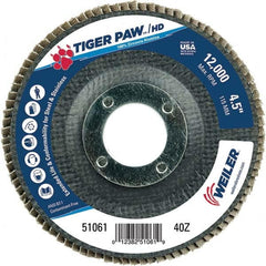 Weiler - Flap Discs Abrasive Type: Coated Flap Disc Type: Type 29 - Americas Industrial Supply