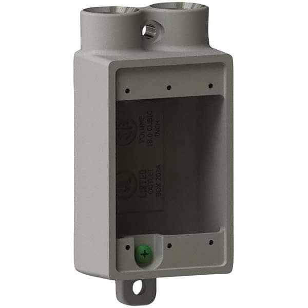 Hubbell Killark - Electrical Outlet Boxes & Switch Boxes Enclosure Type: Device Box Enclosure Shape: Rectangle - Americas Industrial Supply