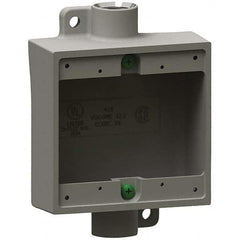 Hubbell Killark - Electrical Outlet Boxes & Switch Boxes Enclosure Type: Device Box Enclosure Shape: Square - Americas Industrial Supply