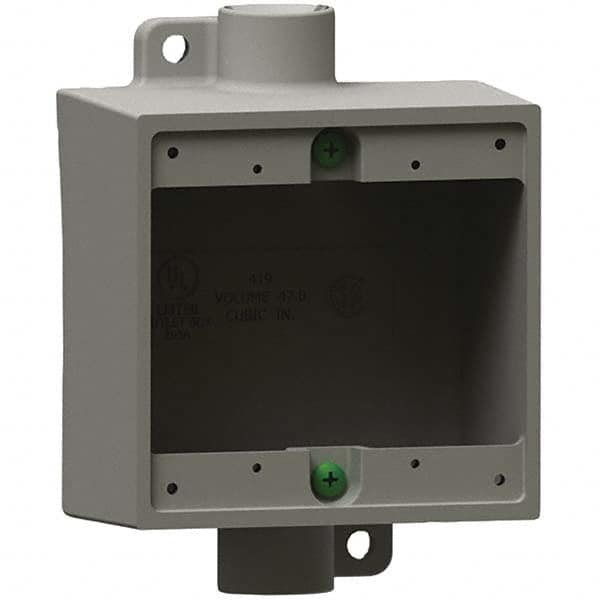 Hubbell Killark - Electrical Outlet Boxes & Switch Boxes Enclosure Type: Device Box Enclosure Shape: Square - Americas Industrial Supply