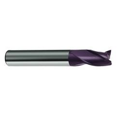 8mm Dia. x 58mm Overall Length 3-Flute Square End Solid Carbide SE End Mill-Round Shank-Center Cut-Firex - Americas Industrial Supply