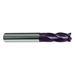 23/64 Dia. x 2-1/2 Overall Length 4-Flute Square End Solid Carbide SE End Mill-Round Shank-Center Cut-Firex - Americas Industrial Supply