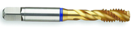 8-36 2B 3-Flute PM Cobalt Blue Ring Semi-Bottoming 40 degree Spiral Flute Tap-TiN - Americas Industrial Supply