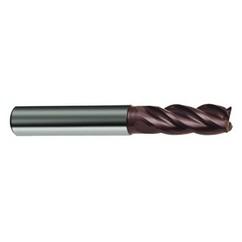 1/4" Dia. - 4" OAL - 4 FL Variable Helix Nano-A Carbide End Mill - Americas Industrial Supply