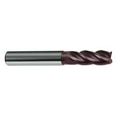 1/4" Dia. - 3-1/4" OAL - 4 FL Variable Helix Nano-A Carbide End Mill - Americas Industrial Supply