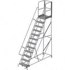 TRI-ARC - Rolling & Wall Mounted Ladders & Platforms Type: Rolling Warehouse Ladder Style: Rolling Platform Ladder - Americas Industrial Supply