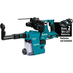 Makita - 36 Volt 1-1/8" SDS Plus Chuck Cordless Rotary Hammer - 5000 BPM, 0 to 980 RPM, Reversible - Americas Industrial Supply