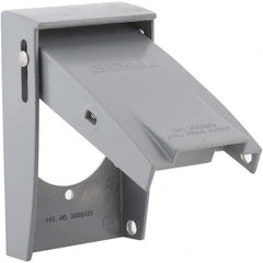 Hubbell-Raco - Weatherproof Box Covers Cover Shape: Rectangle Number of Holes in Outlet: 1 - Americas Industrial Supply