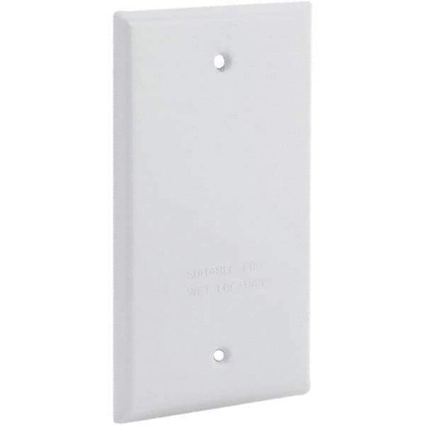 Hubbell-Raco - Weatherproof Box Covers Cover Shape: Rectangle Number of Holes in Outlet: 0 - Americas Industrial Supply