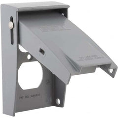 Hubbell-Raco - Weatherproof Box Covers Cover Shape: Rectangle Number of Holes in Outlet: 2 - Americas Industrial Supply