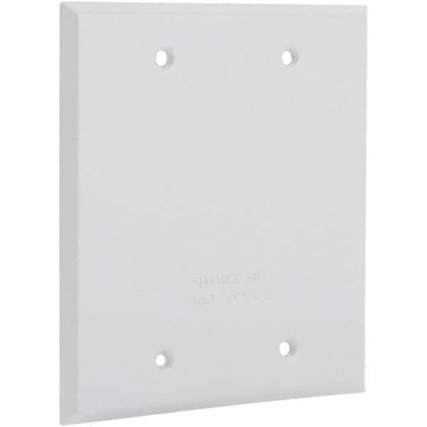 Hubbell-Raco - Weatherproof Box Covers Cover Shape: Rectangle Number of Holes in Outlet: 0 - Americas Industrial Supply