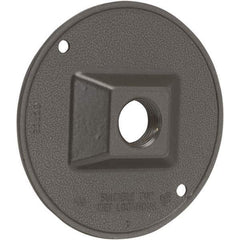 Hubbell-Raco - Weatherproof Box Covers Cover Shape: Round Number of Holes in Outlet: 1 - Americas Industrial Supply