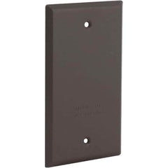 Hubbell-Raco - Weatherproof Box Covers Cover Shape: Rectangle Number of Holes in Outlet: 0 - Americas Industrial Supply