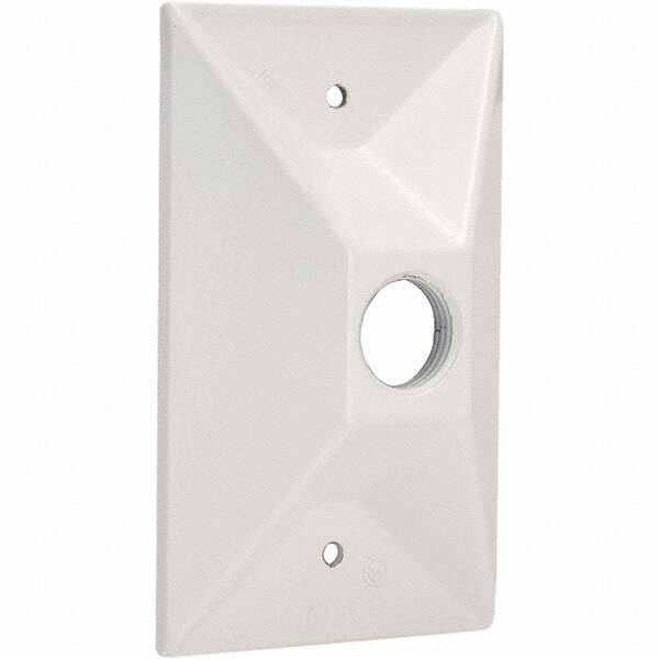 Hubbell-Raco - Weatherproof Box Covers Cover Shape: Rectangle Number of Holes in Outlet: 1 - Americas Industrial Supply