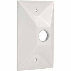 Hubbell-Raco - Weatherproof Box Covers Cover Shape: Rectangle Number of Holes in Outlet: 1 - Americas Industrial Supply