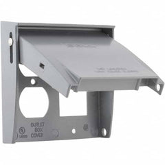 Hubbell-Raco - Weatherproof Box Covers Cover Shape: Rectangle Number of Holes in Outlet: 3 - Americas Industrial Supply