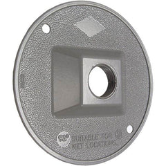 Hubbell-Raco - Weatherproof Box Covers Cover Shape: Round Number of Holes in Outlet: 1 - Americas Industrial Supply